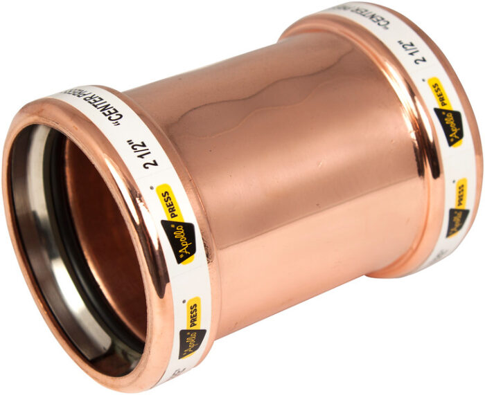 PF 34COUP-LS COPPER PRESS FITTING 3/4" COUPLING LESS STOP
