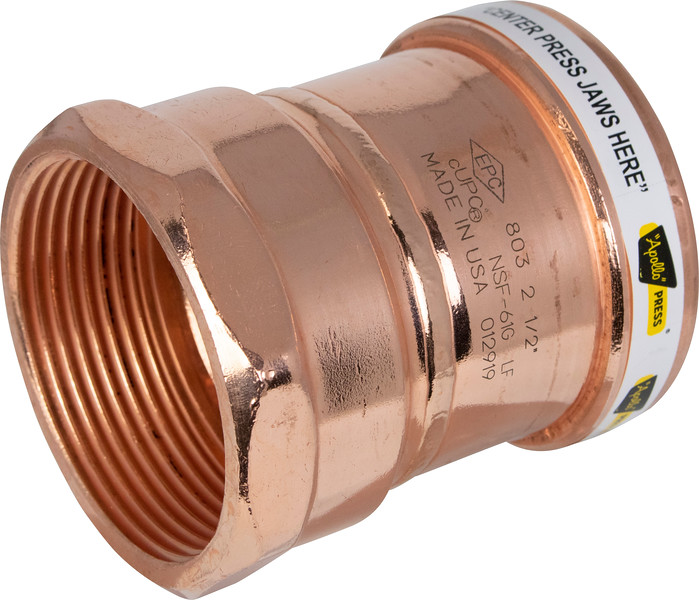 PF 34FADAPT COPPER PRESS FITTING 3/4" FEMALE ADAPTER