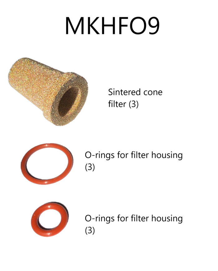 MAKO HOSE FILTERS (3) AND O-RINGS (6)