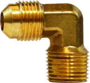 1/4" X 1/4" BRASS FITTING FLARE X MIP 90 ELL