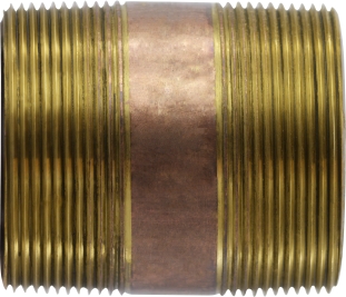 3/4" X 5" STD BRASS NIPPLE (LEAD FREE)
