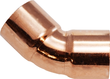 1 1/2" C X C 45 ELL COPPER FITTING