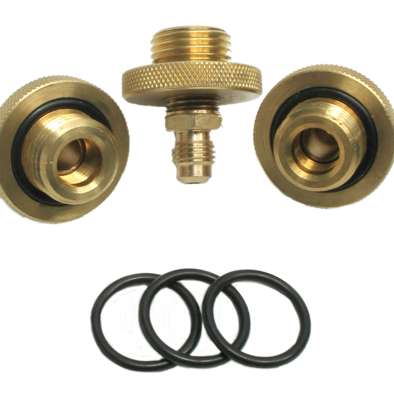 MIDWEST 110703 1/2" SET 3 EACH  QUICK TEST COCK ADAPTERS WITH 3 EXTRA "O" RINGS