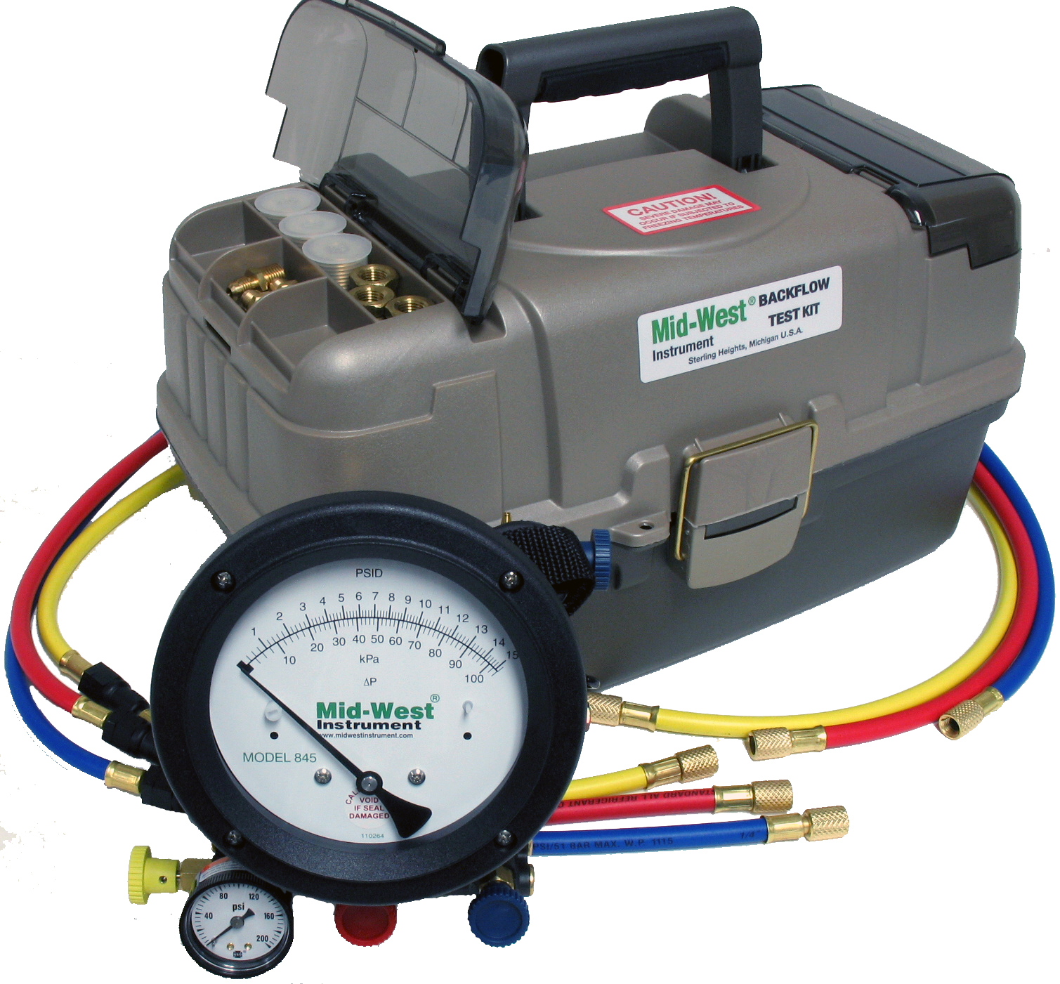 MIDWEST 845-5 5-Valve Backflow Test Kit