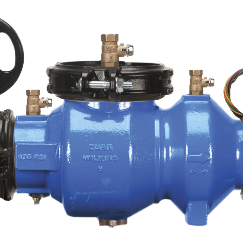 WILKINS 4" 350ABGVIC DC WITH BUTTERFLY GROOVED SHUT OFF VALVES (LEAD FREE)