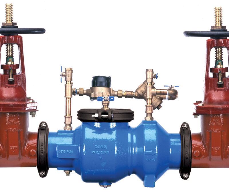 WILKINS 6" 350ADA DCDA ASSEMBLY EPOXY COATED WITH OS&Y GATE VALVES (LEAD FREE)