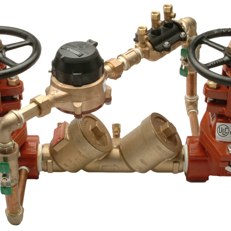 WILKINS 2" 950XLT DOUBLE CHECK DETECTOR ASSEMBLY W/ OS&Y GATE VALVES