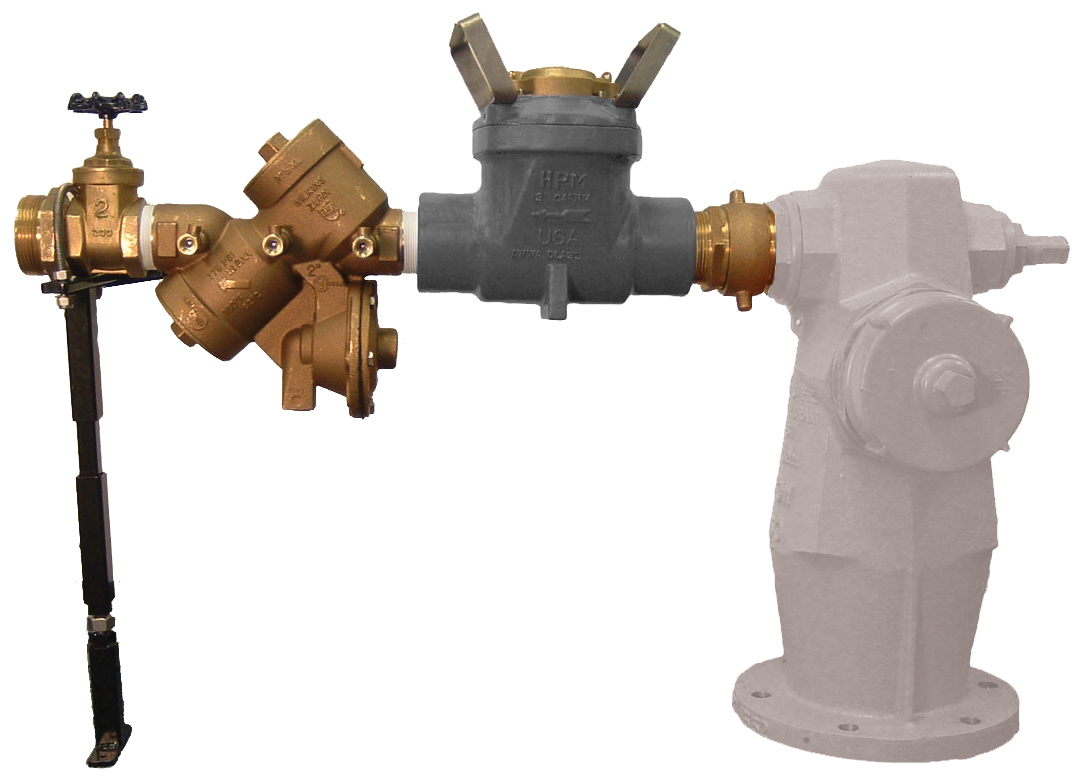 WILKINS 2" 975XLHBM-CFM HYDRANT BACKFLOW METER