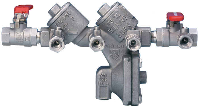 WILKINS 1/2" 975XLST STAINLESS STEEL RP BACKFLOW ASSEMBLY (LEAD FREE)